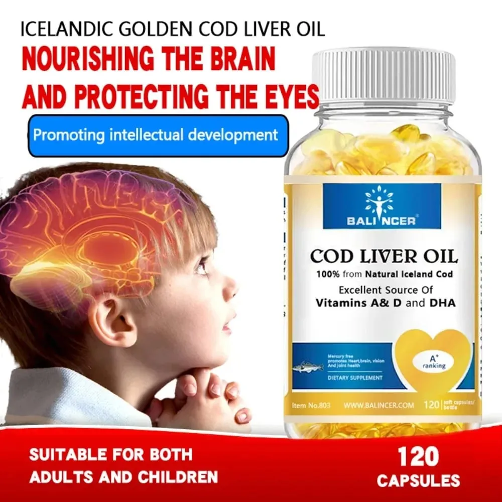 Extra-strength Formula Cod Liver Oil Contains Vitamins A D EPA and DHA Supports Heart Brain Immune Joint and Eye Health — image 4