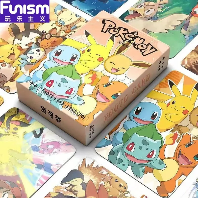 50-Pack Pikachu Anime Laser Card Game Funism Pokemon Laser Tag(The style will be updated.Please refer to the actual item)