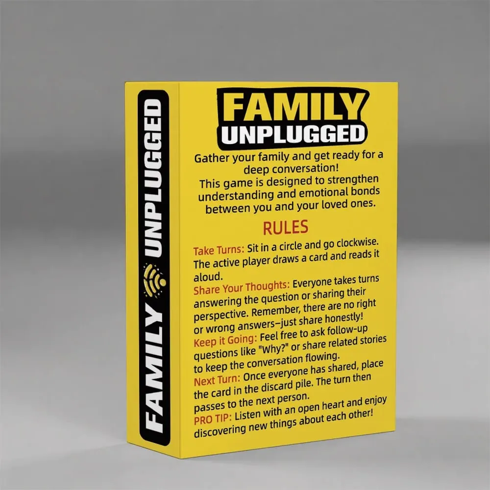 Family Discussion Cards - Create Lasting Laughter And Memories - Paper Card Game Perfect for Party Gatherings And Holiday Intera — image 4
