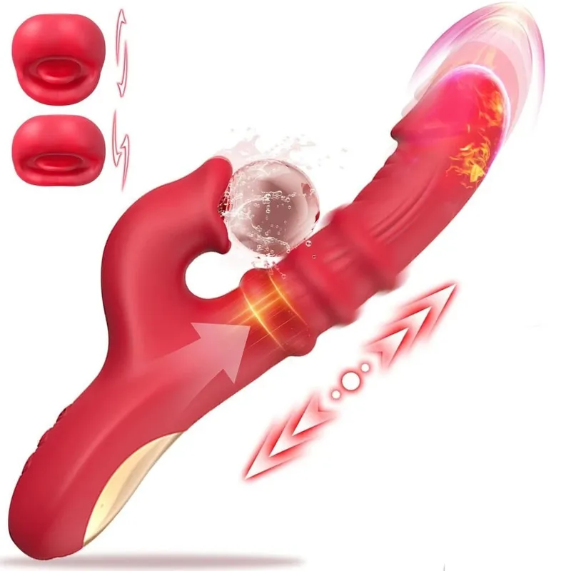 Y-Pao Rabbit Vibrador for Women 3-in-1 G-Spot Clitoral Stimulation Adult Sex Toys Tickling Come-Hither Motion Female Masturbator