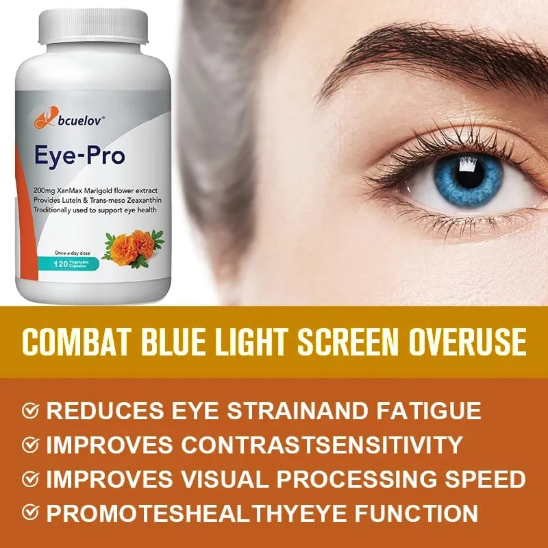Lutein Capsules - with Zeaxanthin Extract - Supports Eye Health Helps Relieve Eye Strain Improve Vision Health — image 6