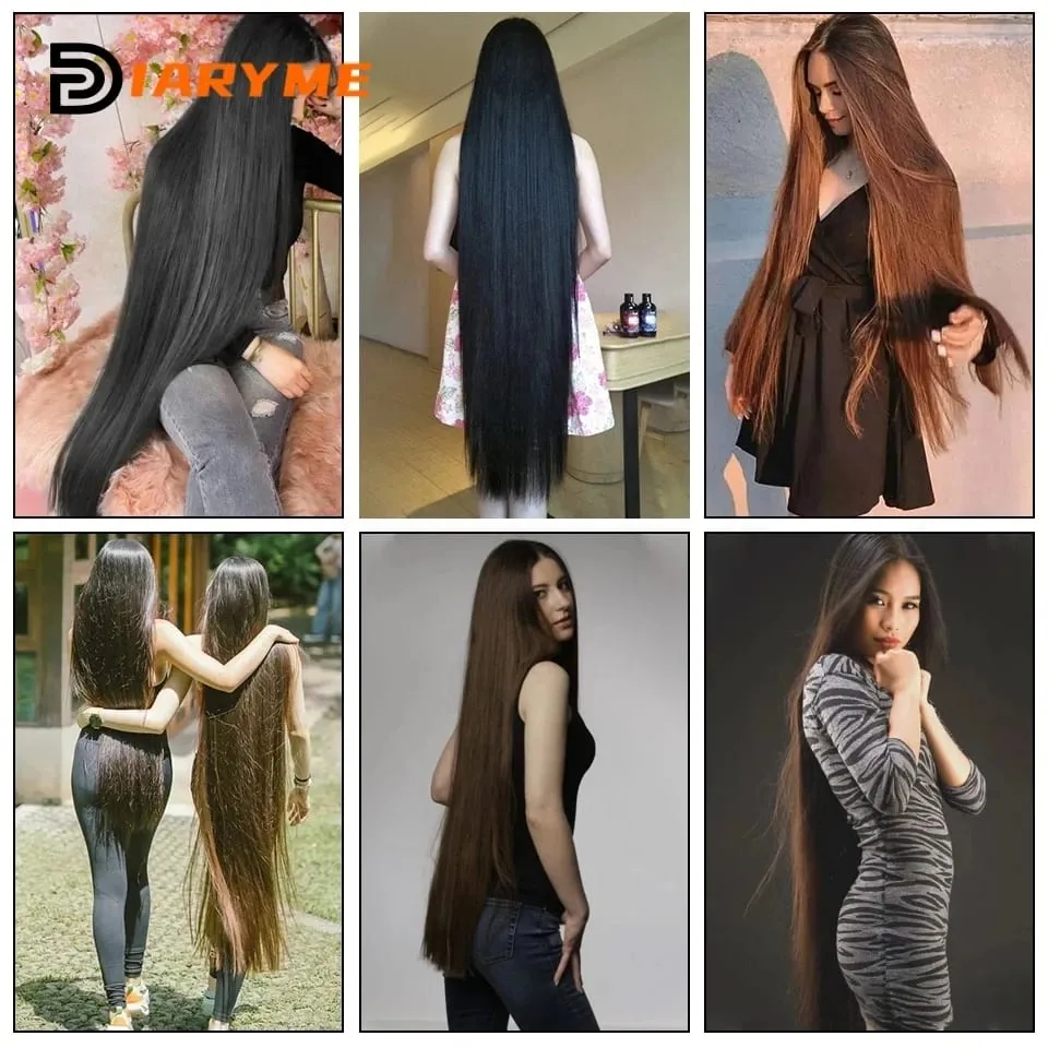 Super Long 32inch 80cm Extra Long Straight Hair One Piece 5 Clips Clip In Synthetic Hair Extension for Women Black Brown Color — image 3