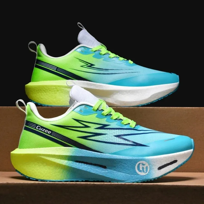 Men Running Shoes Carbon Board Speciality Marathon Sports Breathable Lightweight Women's Comfortable Athletic Leisure Sneakers — image 1