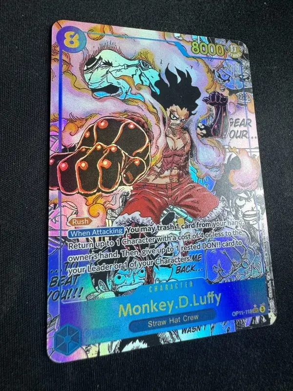 ONE PIECE Roronoa Zoro Monkey D. Luffy כרטיס אוסף תוצרת בית בגרסה יפנית אנגלית צעצועים מתנת יום הולדת לחג המולד — image 35