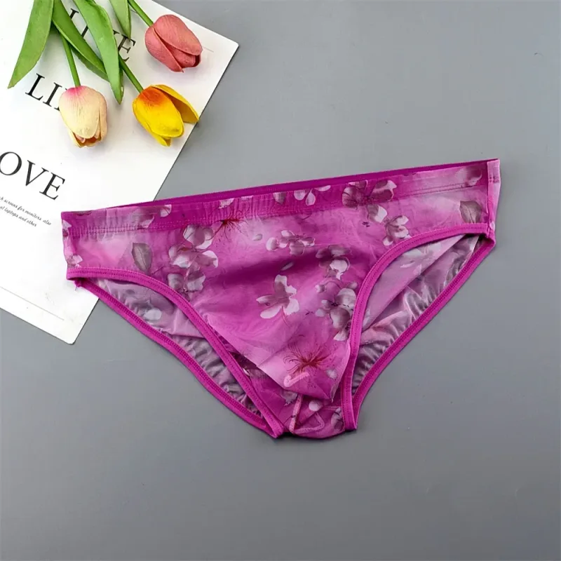 Plus Size Transparent Underwear See Through Sexy Briefs for Men with Pouch Nylon Hombre Slips Breathable Male Panties XL-4XL — image 21