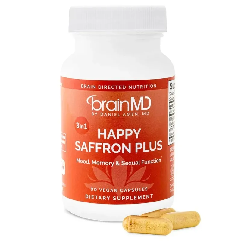 Saffron Supplements With Saffron Flower Extract Curcumin & Zinc for Mood Memory & Eye Health Joint Supplements for Men Women