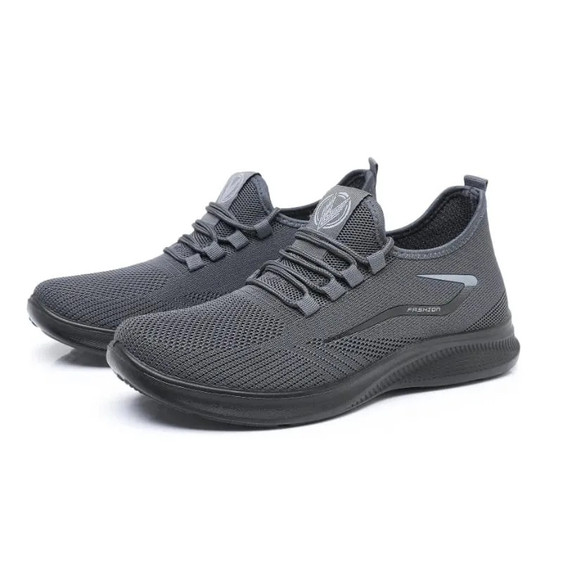 Men Comfort Knitted Loafer Sneakers 2026 New Arrival Breathable Air Knit Upper Slip On Shoes
