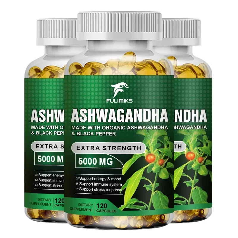 【1개 구매 시 1개 무료】KSM 66 Ashwagandha 뿌리 추출물 캡슐 5000mg(MACA 함유) - 수면 건강 스트레스 집중 두뇌 에너지 지원 — image 8