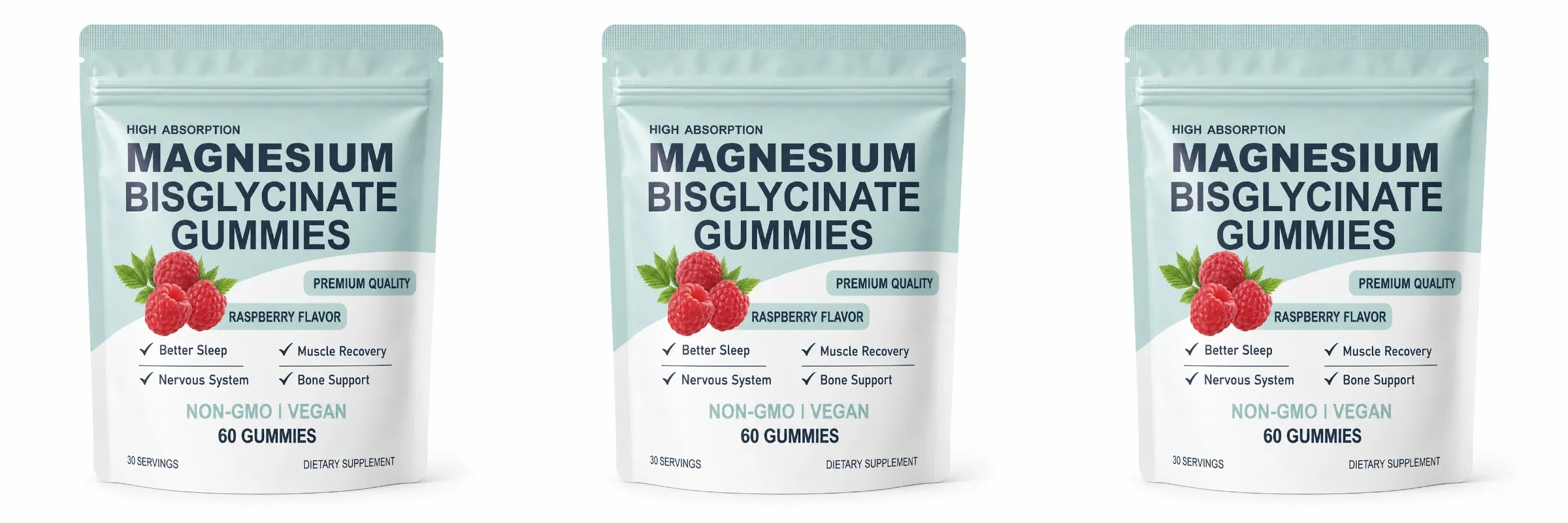 Magnesium Bisglycinate Gummies for Adults 400mg High Absorption for Sleep Nervous System Health Muscle Recovery Bone Health 60ct — image 9