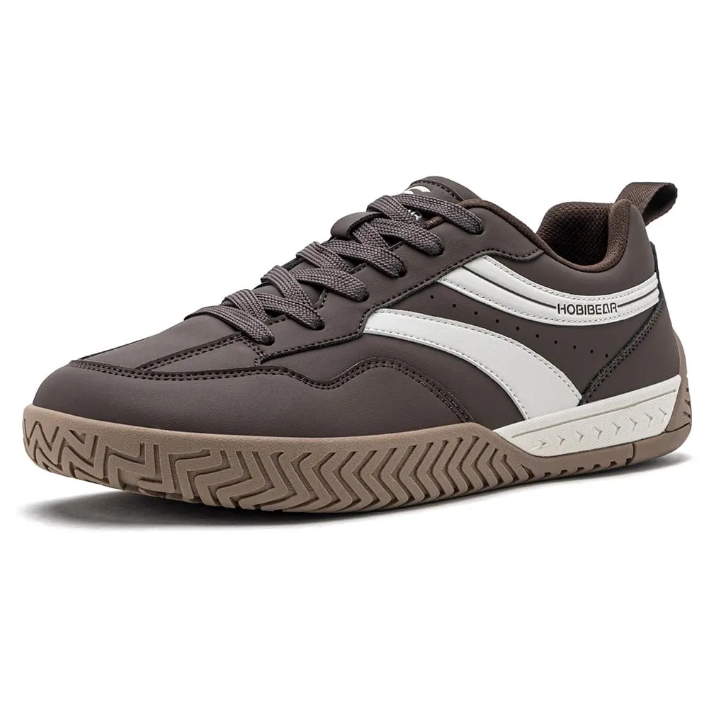 Wide Toe Box Sneakers Unisex Artificial Leather Walking Shoes Retro Comfortable Lightweight Non-Slip Lace Up Footwear
