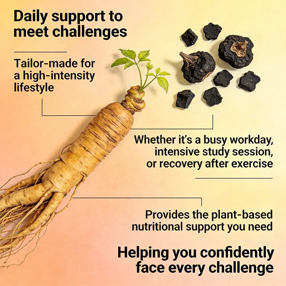 Maca Root Capsules 10000mg with Ginseng Energy Muscle Mood Energy Strength & Men's Health Support Relieve Fatigue — image 3