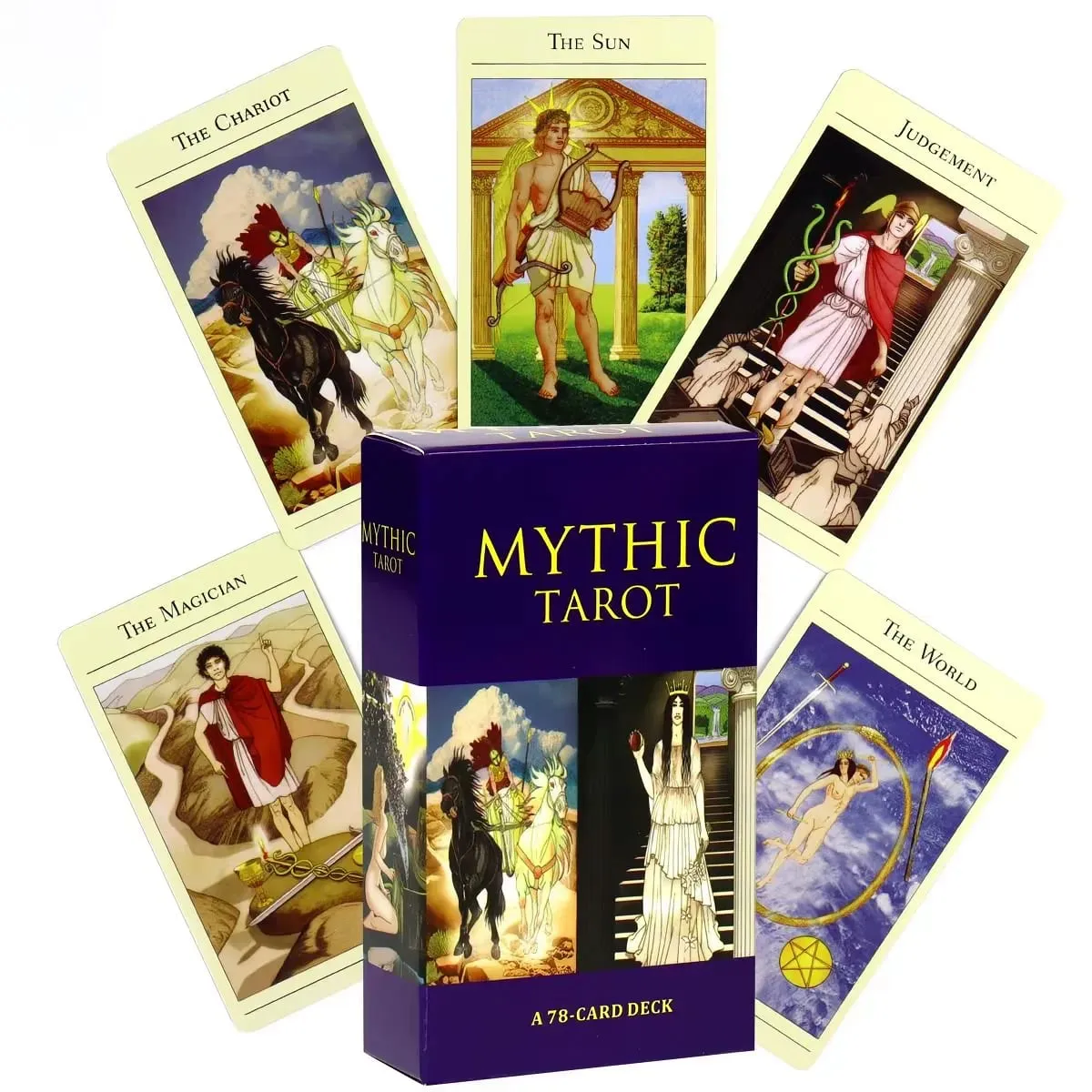 Mythic Tarot Deck 78 Cards New Greek Mythology Tarot Cards English Divination Oracle Cards Fortune Telling Board Game — image 1
