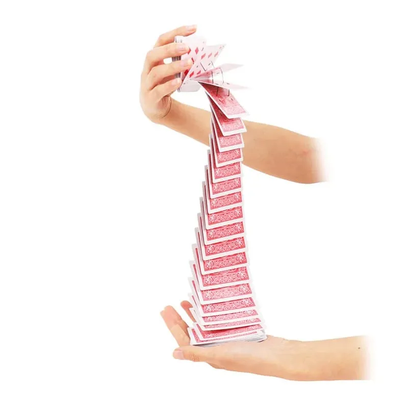 Magic Electric Deck Cards Prank Trick Prop Party Card Game Poker Acrobatics Waterfall Card Props Magic Performance Props TMZ