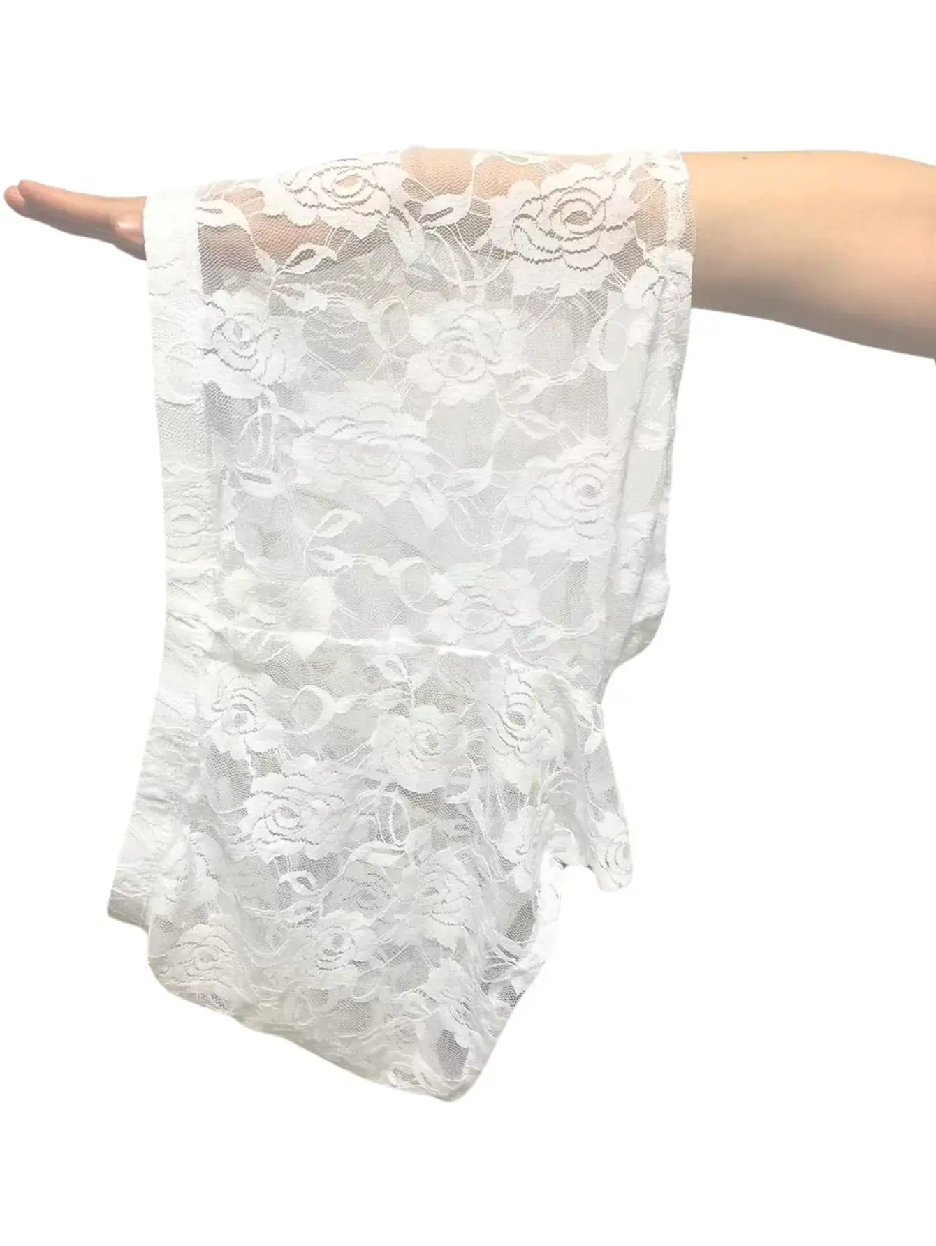 1 pièce de broderie en dentelle sexy pour hommes, nouveau design, sous-vêtements à coin plat en dentelle transparente à haute élasticité, sexy, soie glacée 3256811662670417