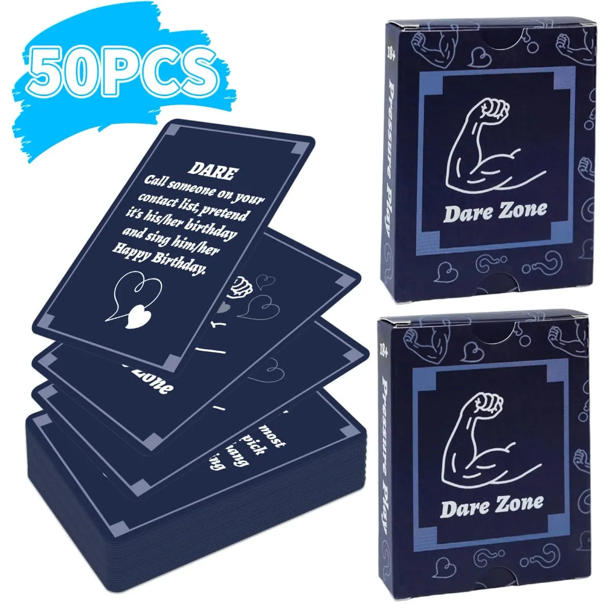 50Pcs Party Game Cards for Adults Group Icebreaker Questions Cards Friends Party Gathering Team Building Interactive Game Props — image 1