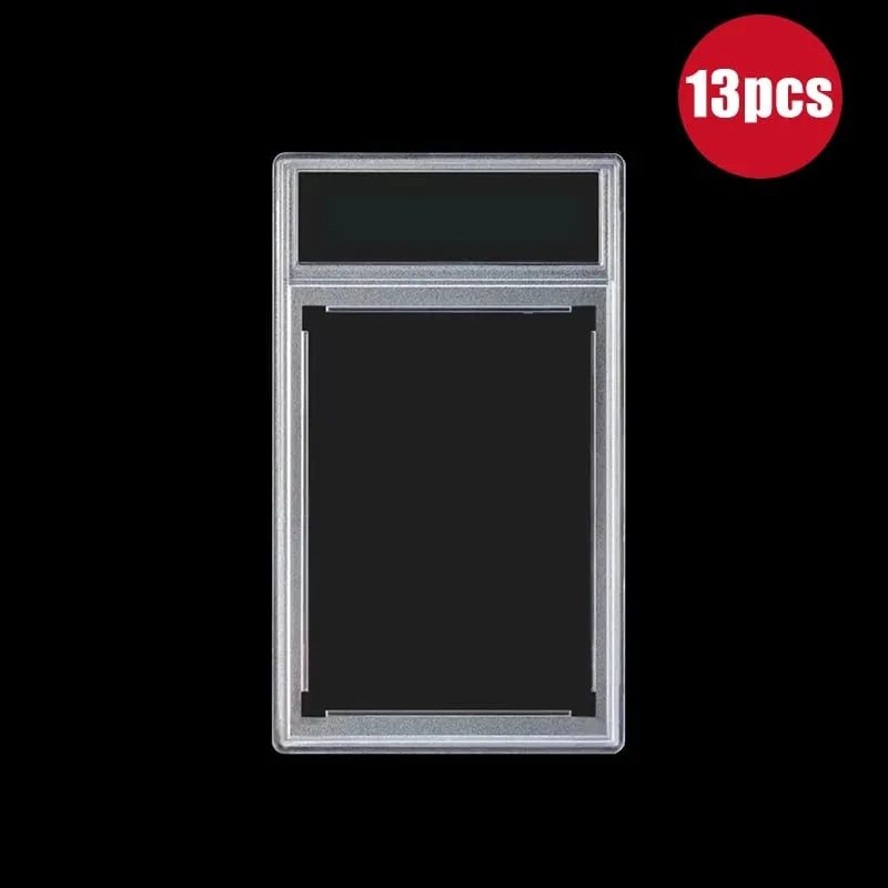 Trading Card Protector with Snap Closure Removable Graded Card Holder Durable Plastic Case Rating Card Slab