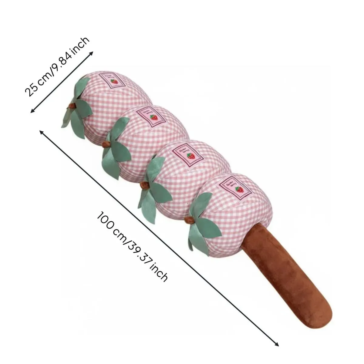Soft Cute Pillow Long Body Pillow with Detachable Fruit Sections for Lounge Bed Rest Comfort — image 5