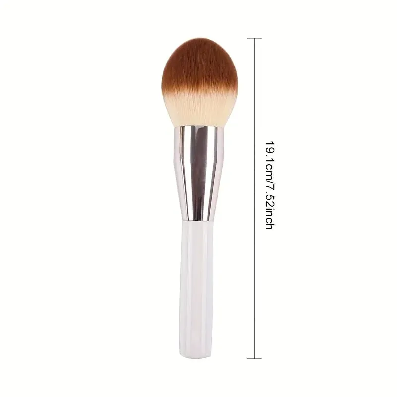 Big Size Powder Makeup Brushes Quick Powder Contour White Handle Synthetic Hair Make Up Brush Beauty Tools Cosmetics — image 2