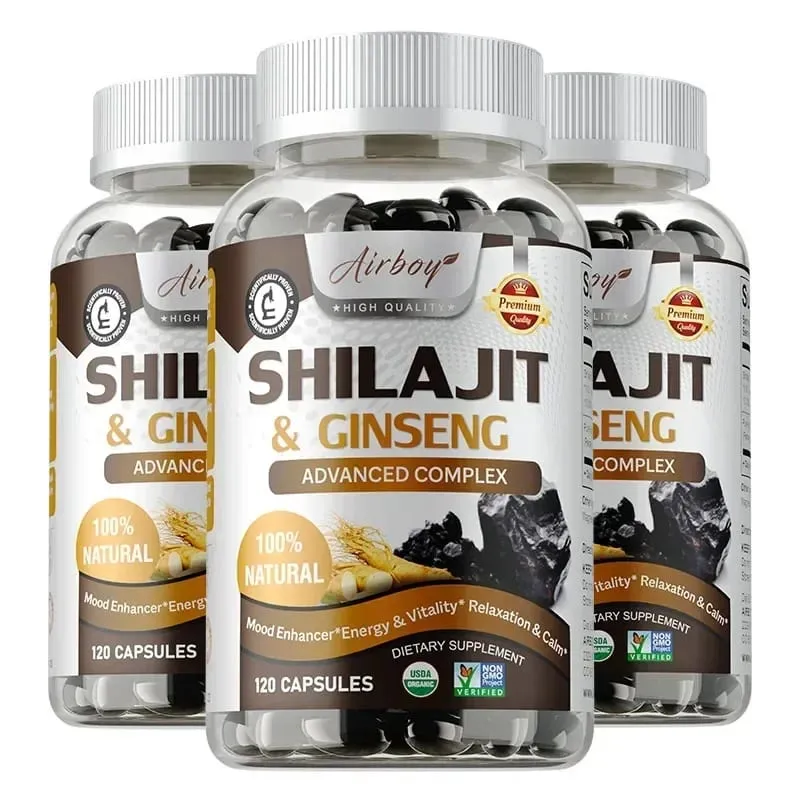 Shilajit & Ginseng - Energy & Vitality Support Improve Mental Clarity Immune Support Increase Endurance Muscle Growth