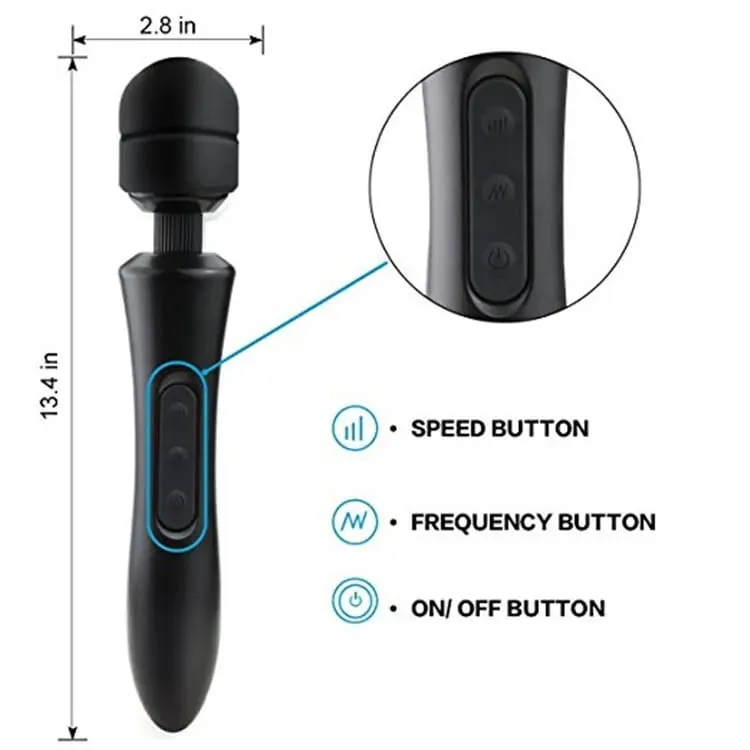20 Modes Frequency 8 Speeds Body Vibrator Powerful magic wand AV massage sex products USB rechargeable Sex Toys for women ST090