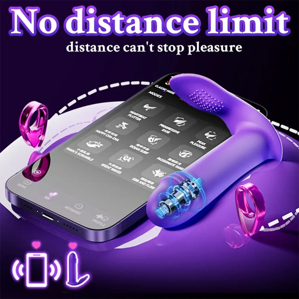 APP Manipulation Bullet Vibrator Silicone Wearing Mini Vibrator Sex Toy Personal Massager with 10 Vibration Settings Waterproof
