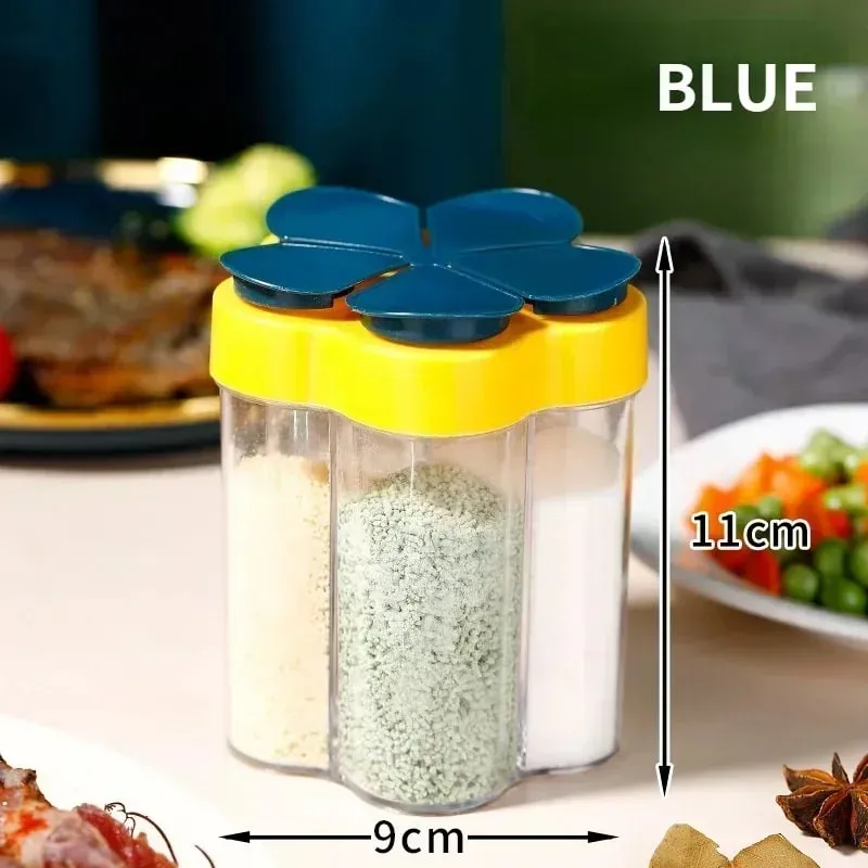 1 Uds. Tarro de condimentos, contenedor de plástico, botella de condimentos, organizador de especias, contenedores de condimentos para acampar al aire libre, juegos de utensilios de cocina