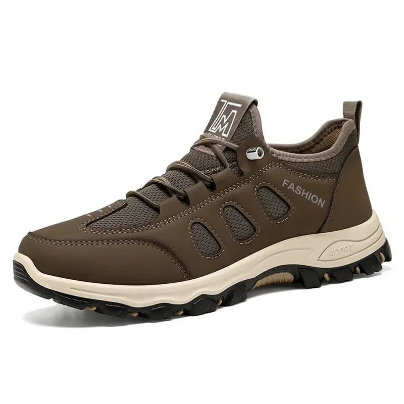 Men's Hiking Shoes Fashion High Quality Men Sneakers Outdoor Trekking Climbing Sport Shoes Breathable Lace Up Men Walking Shoes