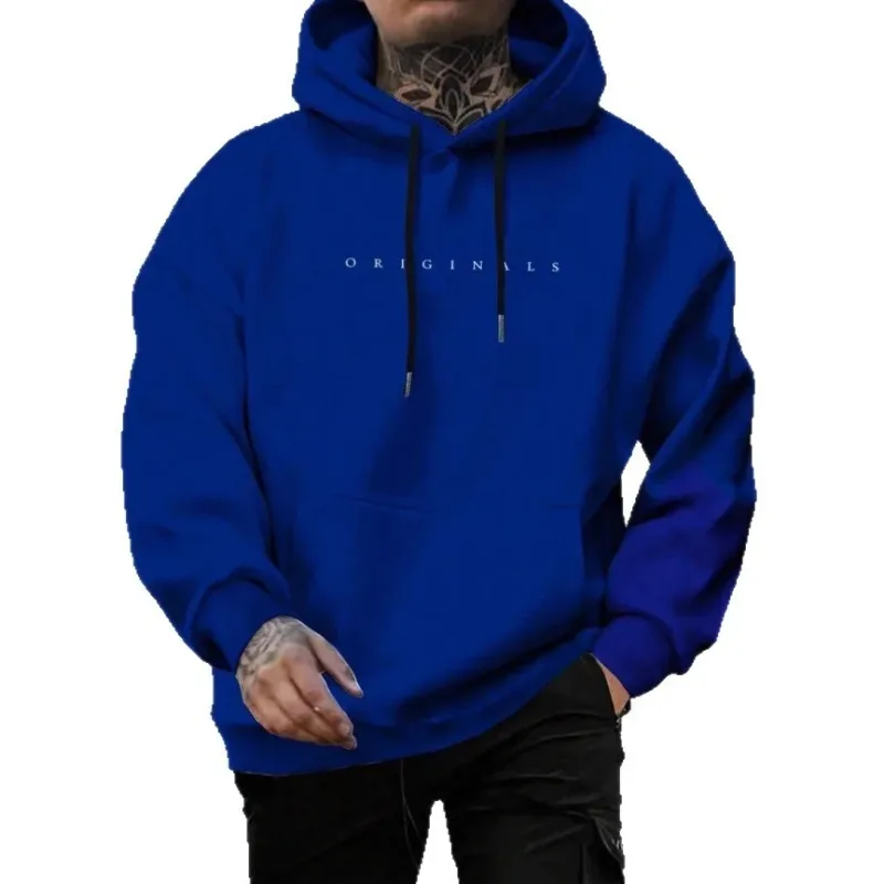 Trendy, Casual, Fashionable, Loose, ORIGINALS Letter Printed Long-Sleeved Men's and Women's Hooded Sweatshirt, Warm Pullover — image 12