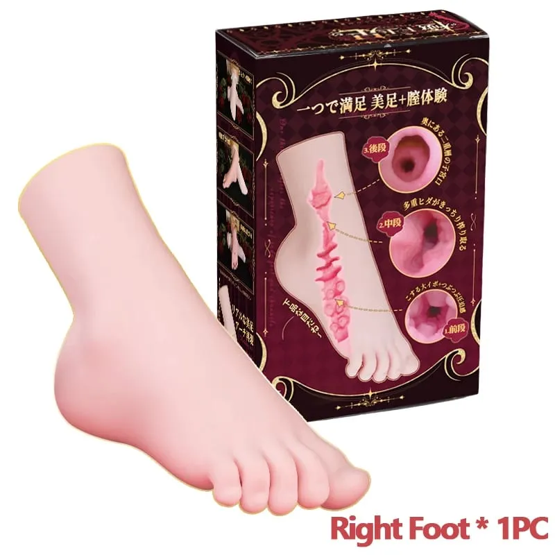 YUU Anime Foot Artificial Vagin Masturbator for Male Masturbation Pocket Pussy Soft Sex Toys for Men Footjob Lifelike Foot Desig