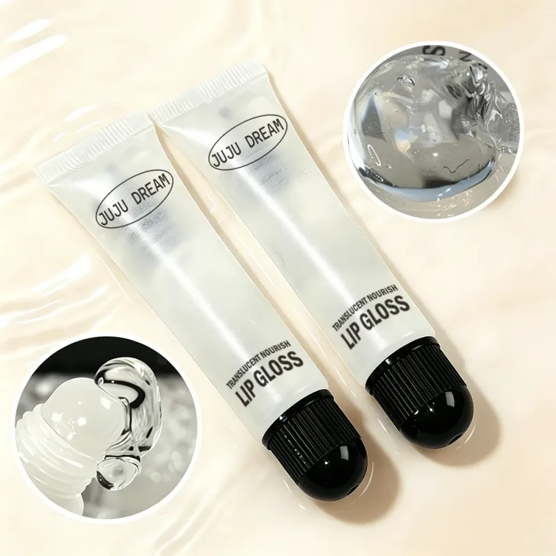 Klarer, nährender Lipgloss, feuchtigkeitsspendender Lippenbalsam für trockene Lippen, langanhaltender Glasglanz, glänzendes Lippen-Make-up, alleine tragen — image 4