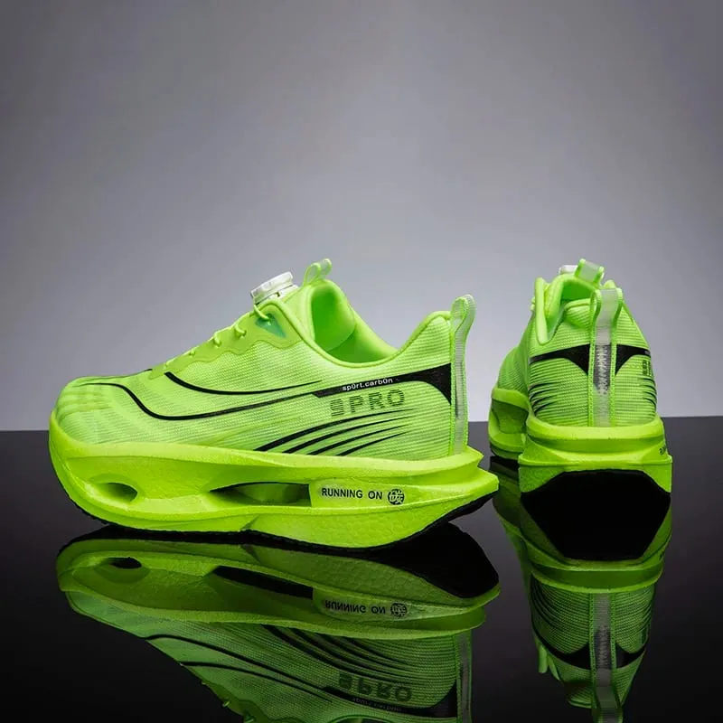 Men's Sports Shoes Carbon Plate Running Shoes Male Marathon Sneakers Racing Shock-absorbing Athletics Training Shoes for Women