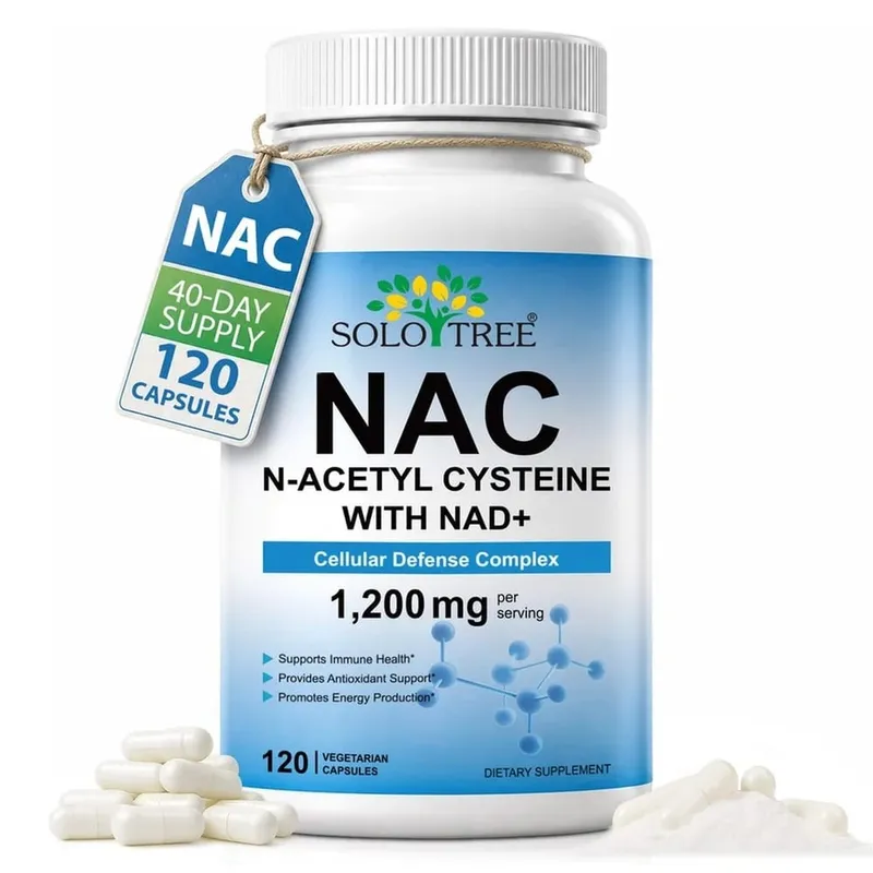NAC N-Acetyl Cysteine Capsules 1200mg NAD+ For Cellular Immune & Antioxidant Energy Support Formula Adult 120 Count — image 8