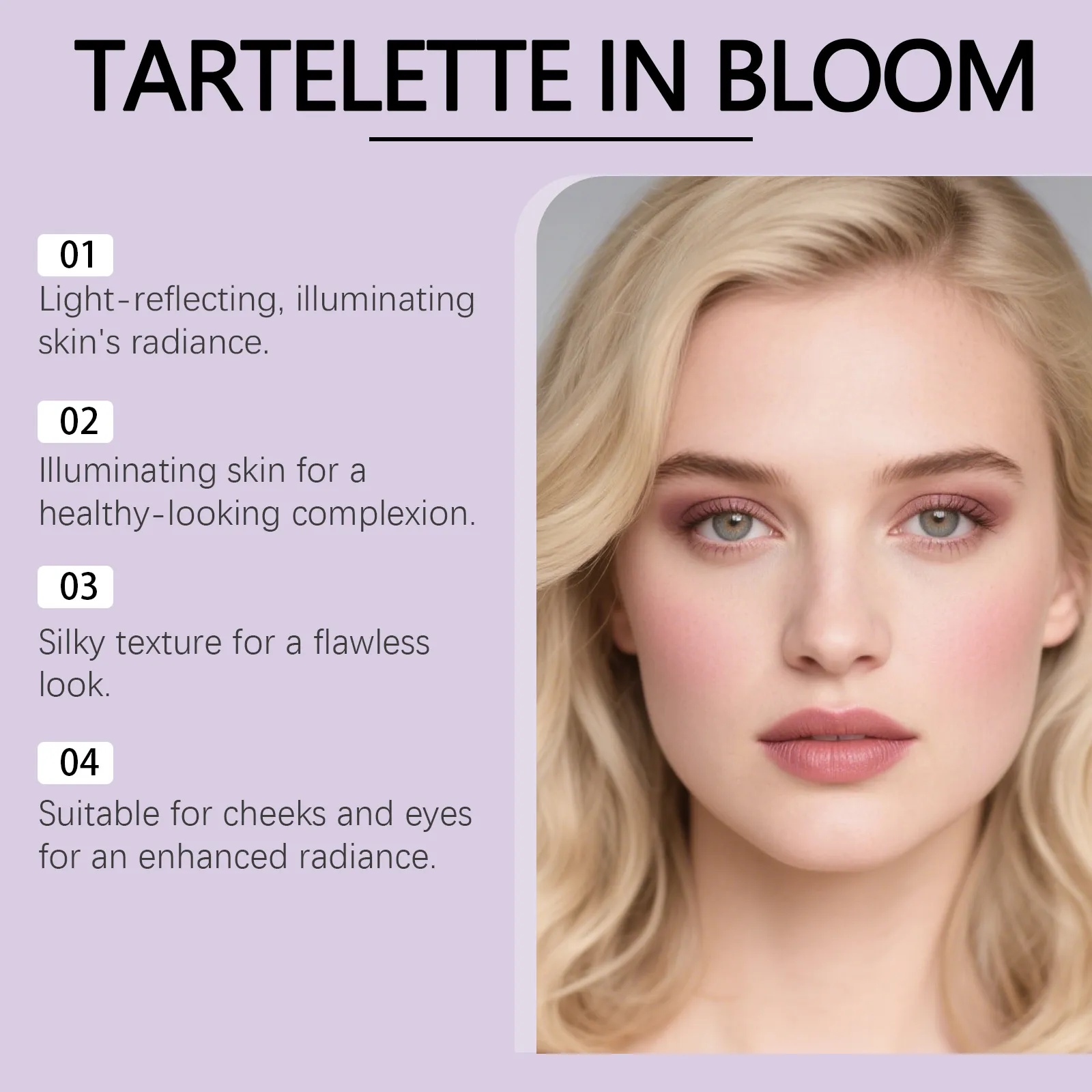 Highlighter Eyeshadow Blush Palette - Portable Versatile Natural and Multi-Use for Daily Eye and Cheek Makeup — image 3