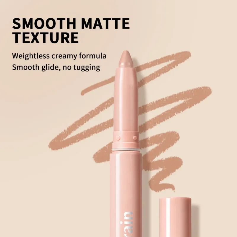 Cream Lip Liner Long Lasting Wear Waterproof Sweat-resistant Fast-setting Rich Pigmented Color Smooth Matte Texture Lip Liner — image 7