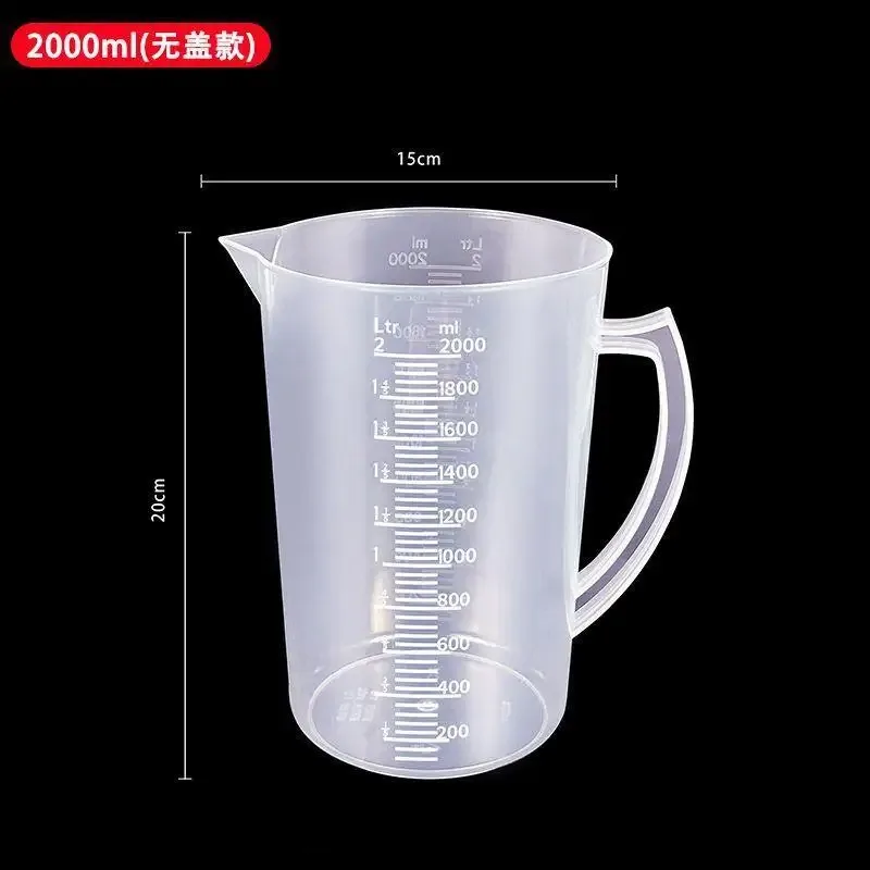 100-5000ml Thickened Plastic Measuring Cup with Scale Food Grade Measuring Cup Experimental Measuring Cup Beaker Plastic Cup