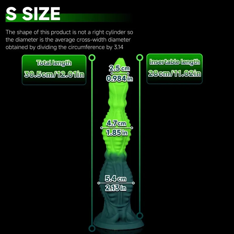 Oieffur Huge Alien Tentacle Butt Plug Fantasy Anal Dildo Rear Stimulator Adult Sex Toy Waterproof Silicone Strong suction cup — image 9