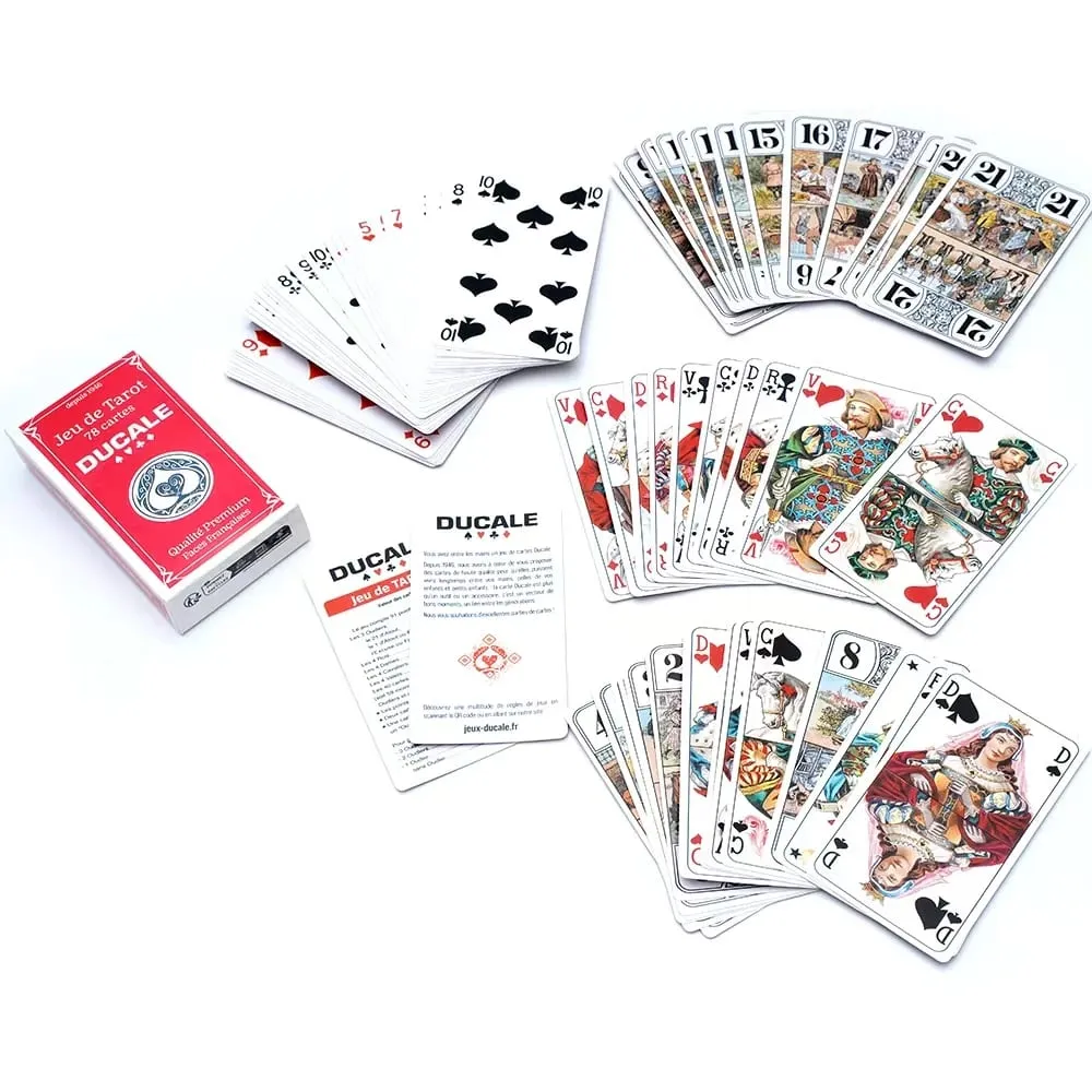 Français Jeu de Tarot 78 Cards Ducale French Tarot Game Tarot Deck Cards Entertainment Game For Family Party Board Game Toy — image 1