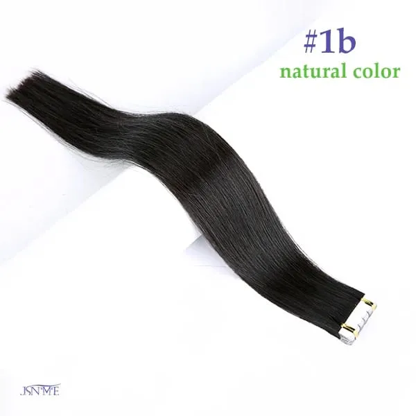Mini Tape In Hair Extensions Seamless Invisible SKin Weft 100% Remy Human Hair Black Brown Blonde For Salon For Women — image 8