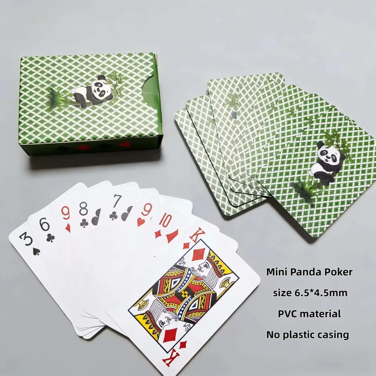 Waterproof PVC Cards Mini Poker Set Gold Foil Playing Cards Pet-Themed Poker Black Luxury Cards Men's Gift Idea Party Game — image 8