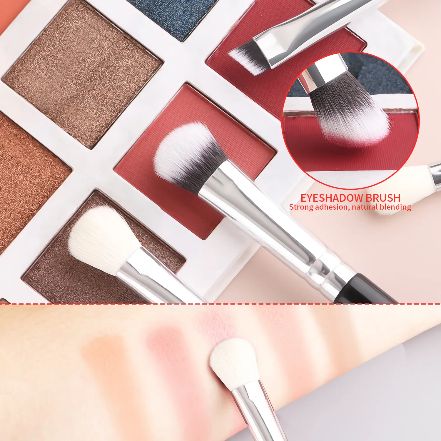 8Pcs Eyeshadow Makeup Brush Set Blending Concealer Detail Brushes for Daily Eye Makeup for Beginners