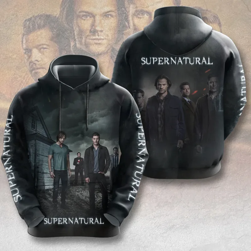 Supernatural TV Series 3D Print Hoodies Men's Women Casual Streetwear Hooded Sweatshirts Pullover Harajuku Y2k Coat Man Clothing — image 10