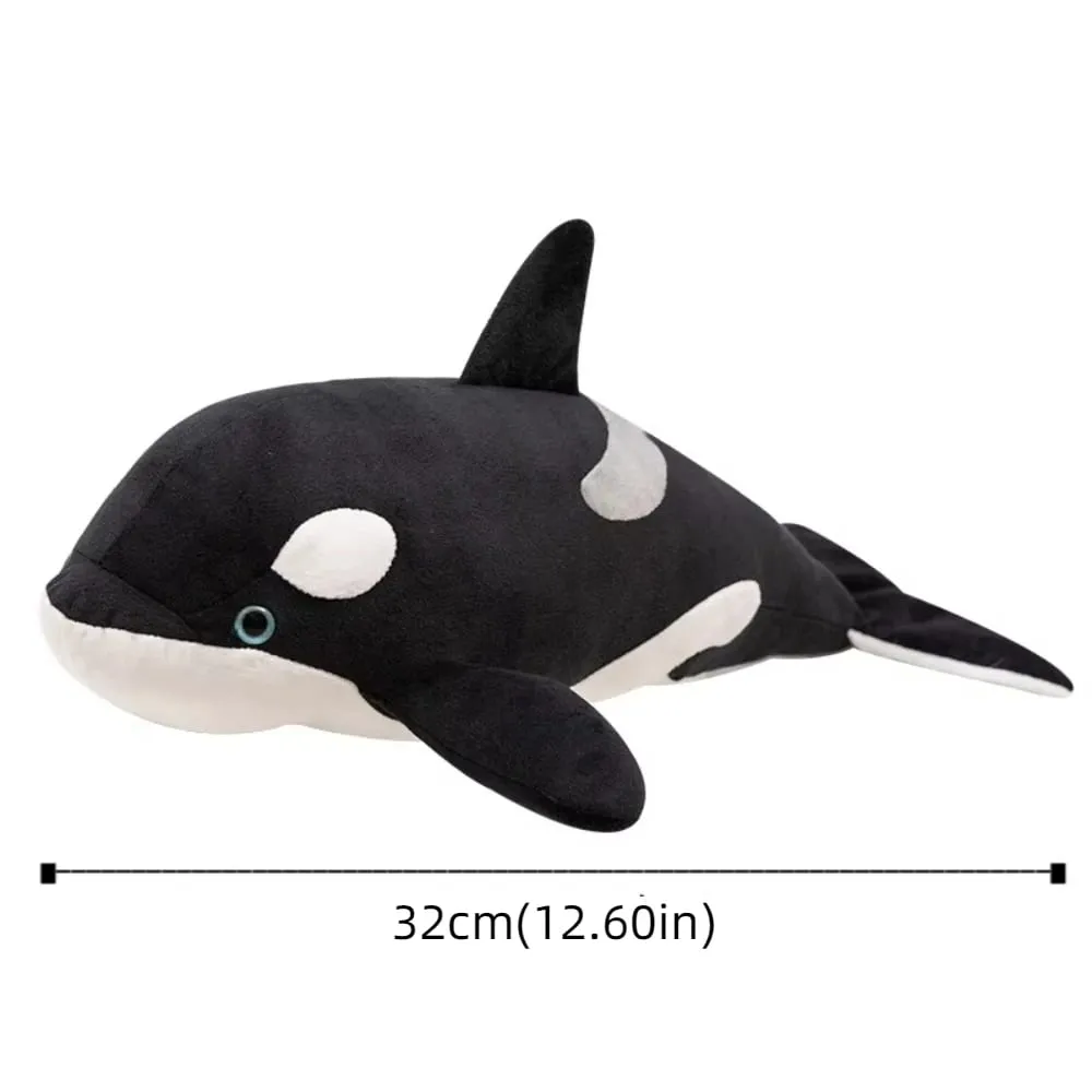 Animal Cartoon Simulated Killer whale Dolls PP Cotton Funny Great White Shark Plush Toys 32cm Kawaii Animals Plush Pillow — image 7