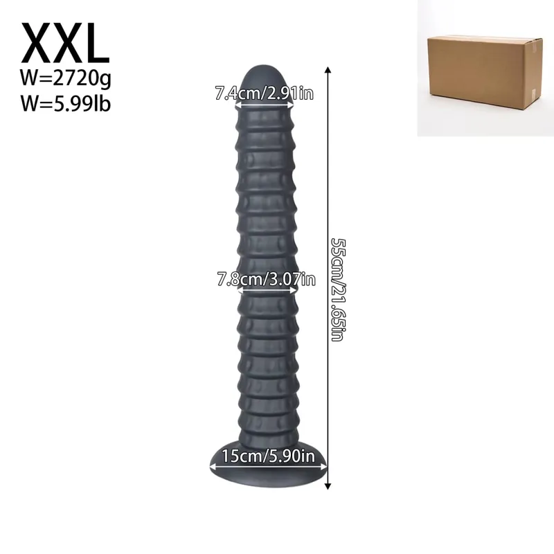 Silicone Soft Big Long Butt Plug Huge Long Anal Plug Dilator Prostate Massager Sex Toy Huge Anal Butt Training For Women Men Gay — image 11