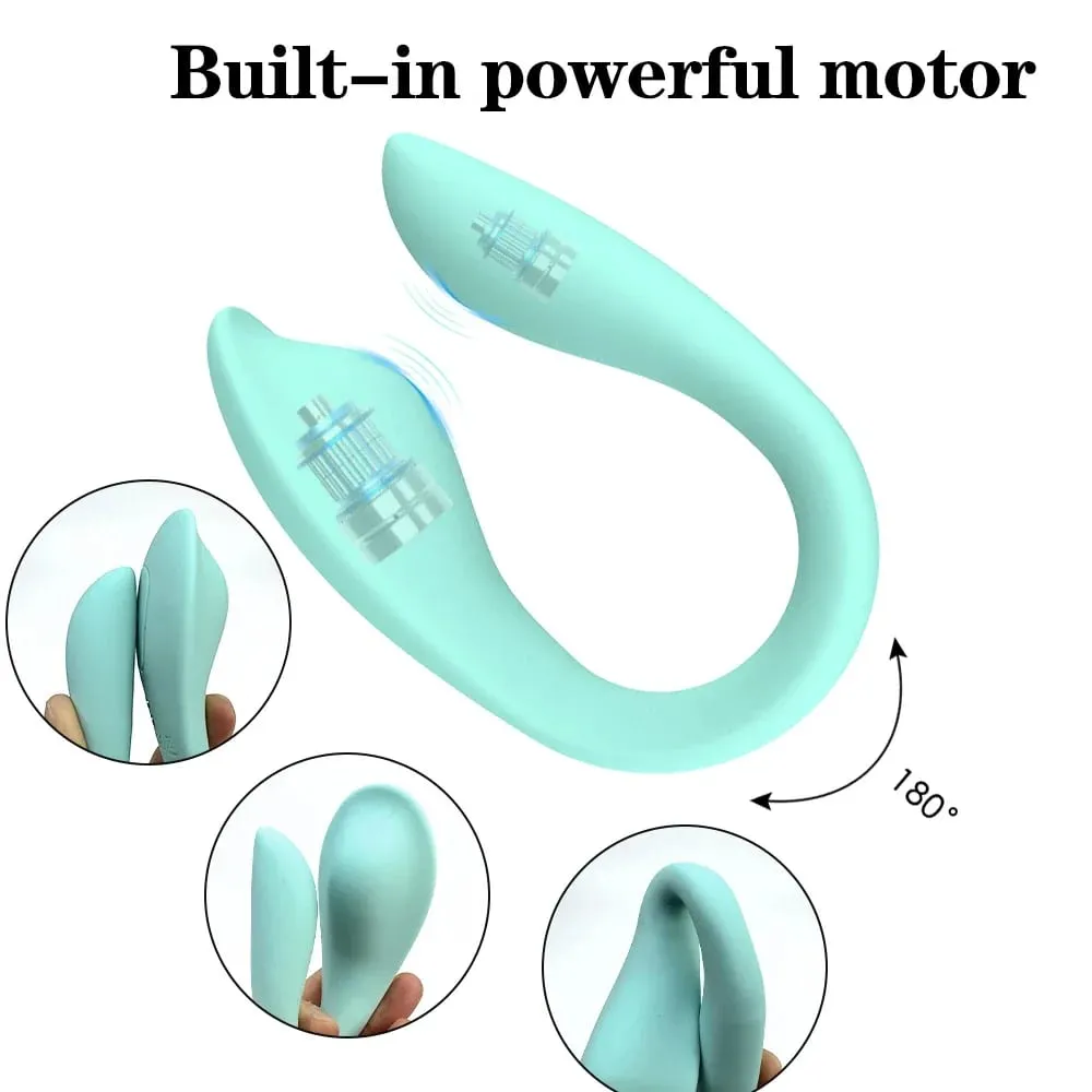 9 Speed U-Shape Wearable Vibrator Wireless Remote Dual Motors Clitoral & G Spot Stimulator Adult Sex Toy for Women — image 4