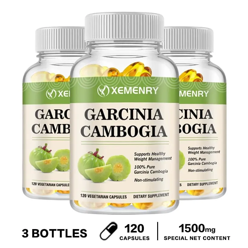 Garcinia Cambogia Capsules - Promotes Metabolism and Digestive Health Increases Intestinal Motility and Maintains Regularity