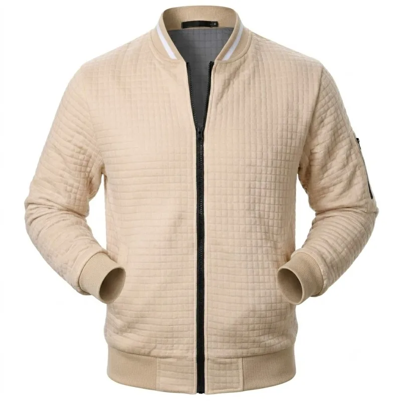 Autumn Men's Full Zip Athletic Sweatshirts Jacket Long Sleeve Casual Coats Men Sports Running Track Jacket Lightweight Outerwear — image 4