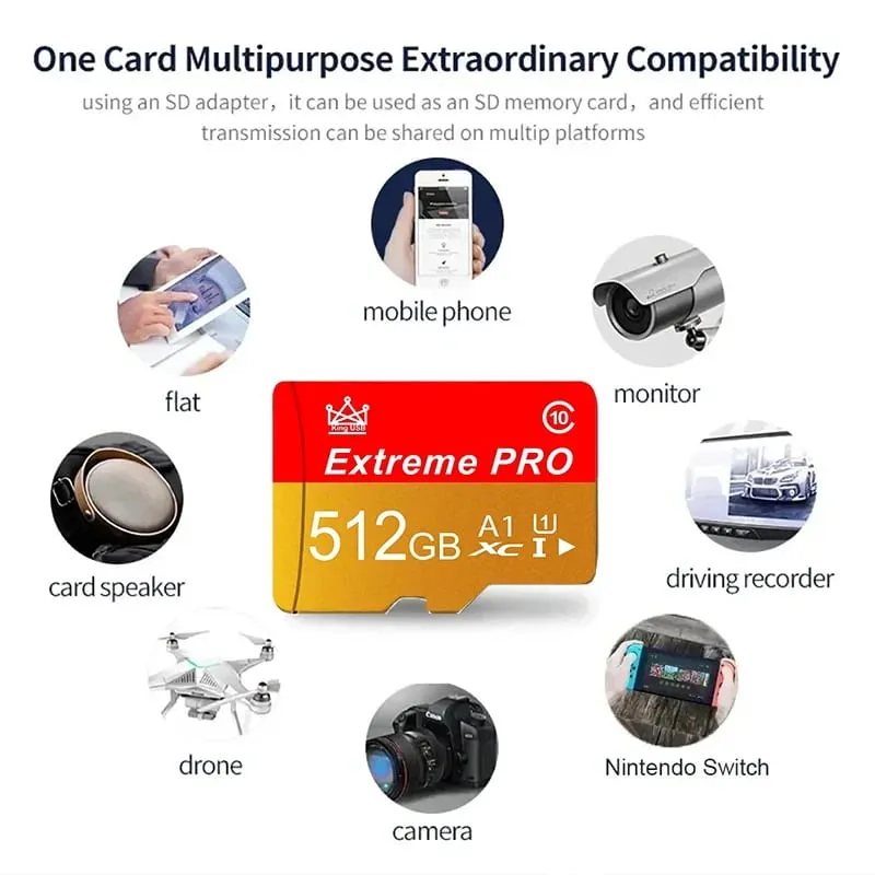 Zuverlässige Speicherkarte 16 GB / 32 GB / 64 GB / 256 GB und Micro-SD-Karte, SD-Karten, TF-Karten, schnelles Lesen, Schreiben, Klasse 10, für Überwachungskameras