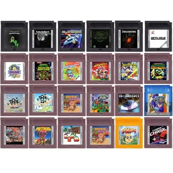GBC Game Cartridge Lunar Chase Trip World Dream Land Radical Rescue South Park Foot Clan 16 Bit Video Game Console Card — image 1