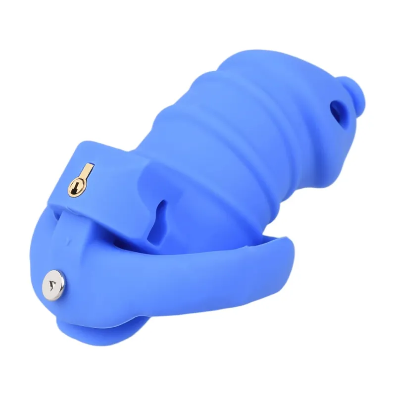 Silicone Penis Cage Male Dick Bondage Chastity Belt Dildo Lock For Cock Anti-Escape Sex Toys For Men Erotic Accessories
