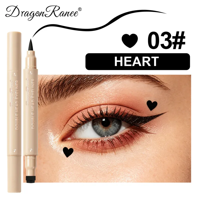 2-in-1 Dual-Ended Stamp Eyeliner Pen 20 Colors Waterproof Liquid Eyeliner with Stamp Tip Quick Dry Eye Makeup for Beginners — image 11